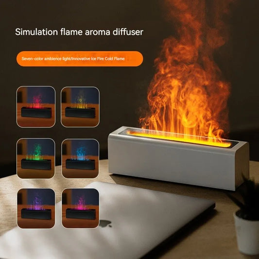 Colorful Simulation Flame Humidifier